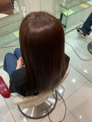 セミロング 縮毛矯正/似合わせ EARTH岐阜髙橋のヘアスタイル