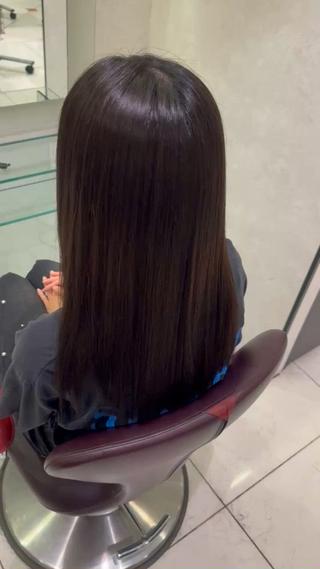 ブリーチ毛でも対応出来る縮毛矯正です！ 