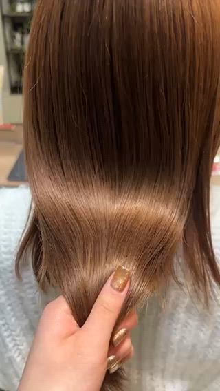 セミロング カーリーパーマ/ 透明ｶﾗｰ/MIKUのヘアスタイル