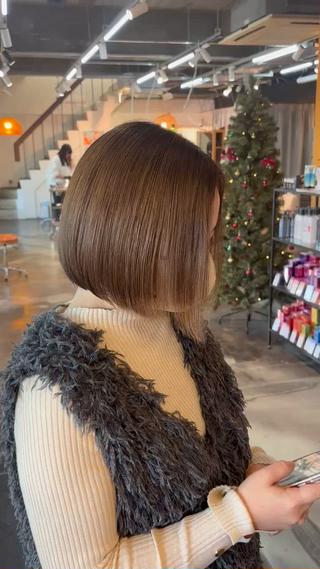 ミディアム 日比野 紅杏のヘアスタイル