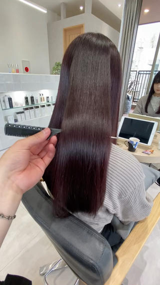 セミロング カラー ヘアアレンジ men'ssalon Zina天神所属・✨髪質改善/顔周りカ ット/縮毛矯正✨三隅のヘアスタイル