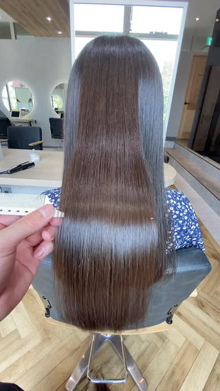 ロング カラー ヘアアレンジ men'ssalon Zina天神所属・✨髪質改善/顔周りカ ット/縮毛矯正✨三隅のヘアスタイル