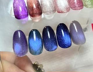 ブルー増えました
#マグネットネイル 