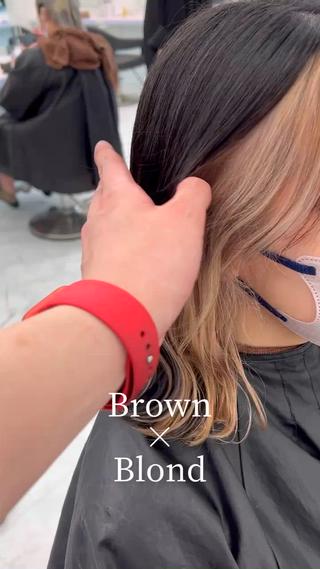 カラー 韓国スタイル🇰🇷 トレンドレイヤー🪡のヘアスタイル