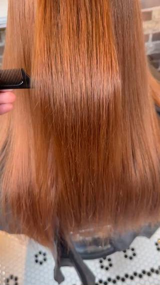 ロング カラー 田中 叶夢のヘアスタイル