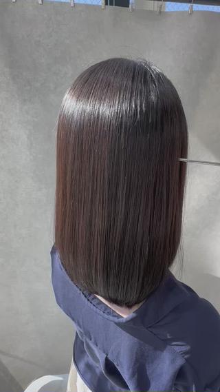 セミロング 🔸縮毛矯正/髪質 改善カラー石崎🔸のヘアスタイル