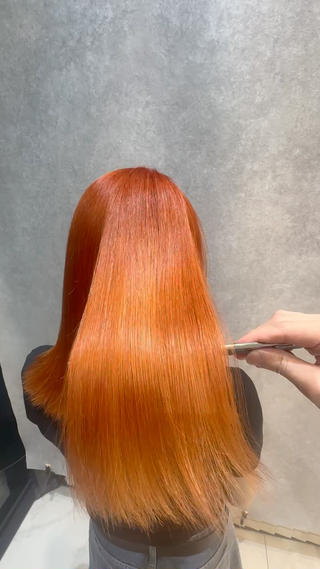 セミロング カラー 🔸縮毛矯正/髪質 改善カラー石崎🔸のヘアスタイル