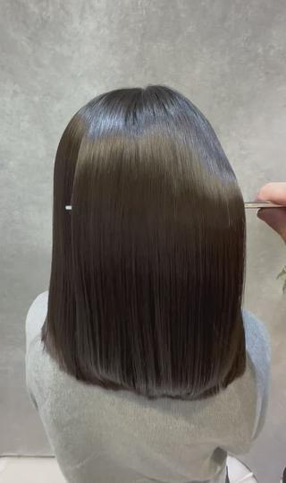 セミロング 🔸縮毛矯正/髪質 改善カラー石崎🔸のヘアスタイル