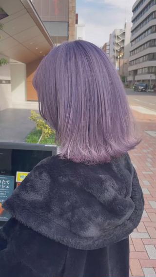 #ブリーチカラー#ラベンダー 