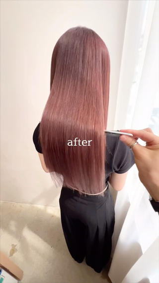 ケアカラーで行う髪質改善カラー
手触り、ツヤ感、まとまりかなり良くなります◎

 
