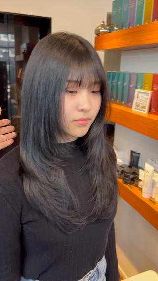 レイヤーカットブルーブラック 