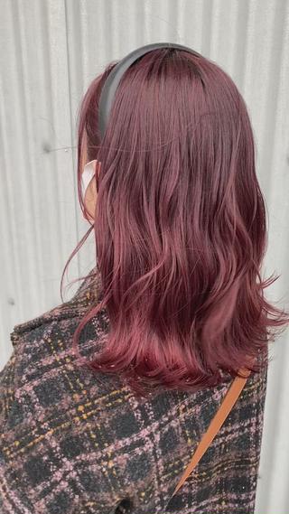 ブリーチなし◎ pinkcolour 