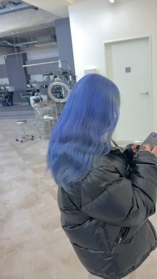 ロング カラー ヘアサロンアウラ所属・旭岡龍明/ハイトーン /ケアブリーチのヘアスタイル