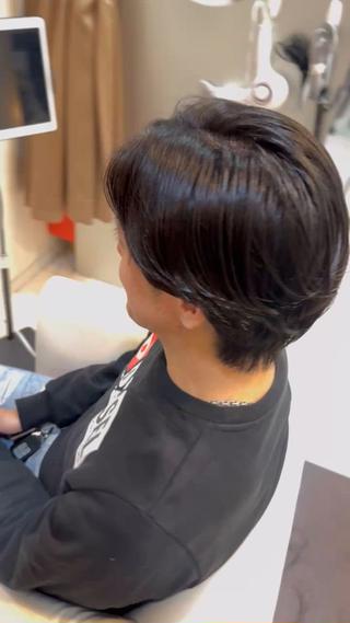 パーマ メンズ 長屋 裕也のヘアスタイル