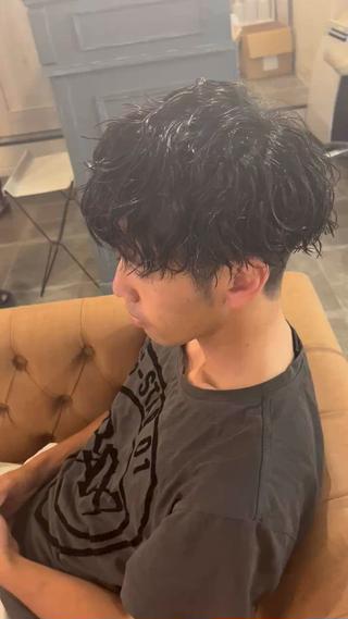 ショート パーマ メンズ umber  royce所属・🫟メンズスタイル 特化型マナ🫟のヘアスタイル