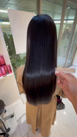 ロング 髪質改善ストレート/レイヤーカット/Lee  Horie所属・髪質改善&縮毛矯正 池本　有宏のヘアスタイル