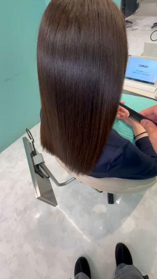 ミディアム 髪質改善ストレート/レイヤーカット/Lee  Horie所属・髪質改善&縮毛矯正 池本　有宏のヘアスタイル