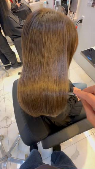 ミディアム 髪質改善ストレート/レイヤーカット/Lee  Horie所属・髪質改善&縮毛矯正 池本　有宏のヘアスタイル