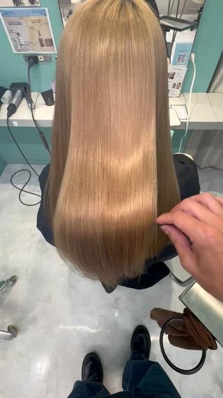 ロング 髪質改善ストレート/レイヤーカット/Lee  Horie所属・髪質改善&縮毛矯正 池本　有宏のヘアスタイル