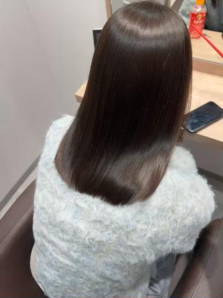 セミロング SALOWIN 栄３丁目店所属・福田 修平💎 髪質改善/美髪矯正のヘアスタイル