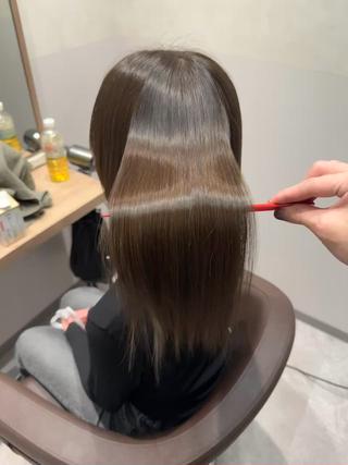 セミロング SALOWIN 栄３丁目店所属・福田 修平💎 髪質改善/美髪矯正のヘアスタイル