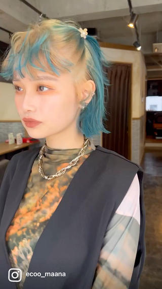 カラー ブリーチ/ハイトーン レイヤー/Maanaのヘアスタイル