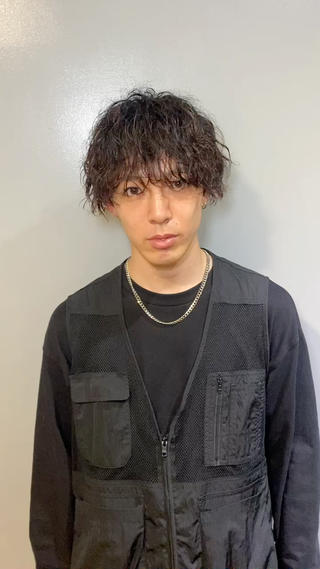 パーマ メンズ メンズカット/パーマ 艶カラーTAIGA︎のヘアスタイル