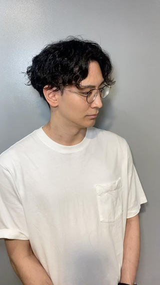 パーマ メンズ メンズカット/パーマ 艶カラーTAIGA︎のヘアスタイル