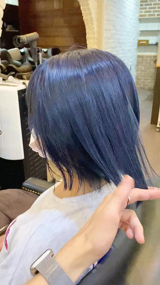 #ネイビーブルー

※bleach 2〜3回 