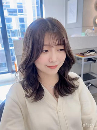 ミディアム カラー Silk-lei【銀座店】所属・銀座/美髪縮毛矯正 /髪質改善/山本翔華のヘアスタイル