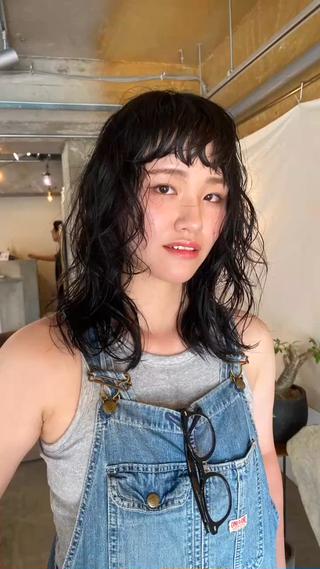 ミディアム パーマ GATTACA所属・KEI gattacaのヘアスタイル