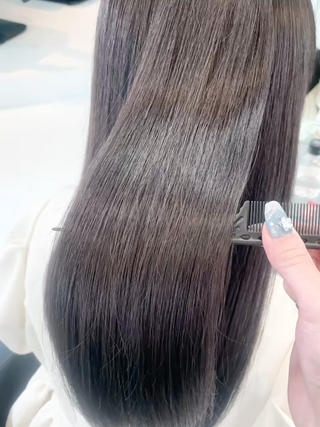 縮毛矯正+髪質改善カラー+トリートメント 