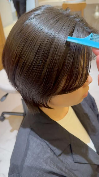 ショート パーマ 酸性ストレート/ yukinaのヘアスタイル