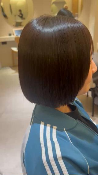 ショート パーマ 酸性ストレート/ yukinaのヘアスタイル