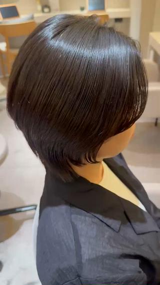 ショート パーマ 酸性ストレート/ yukinaのヘアスタイル