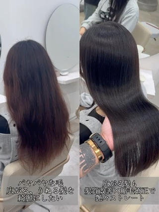 セミロング 髪質改善×韓国ヘア HIROのヘアスタイル