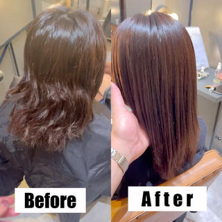 パーマに飽きたかた、パーマで失敗した方に
ダメージレスのパーマ落としです。 