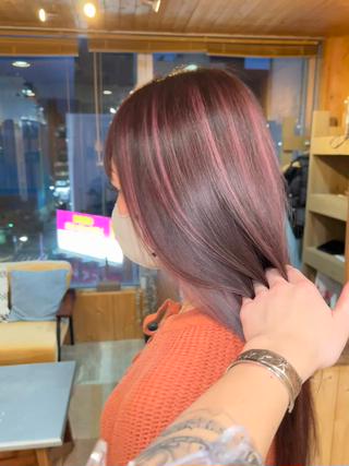 ピンクハイライト 