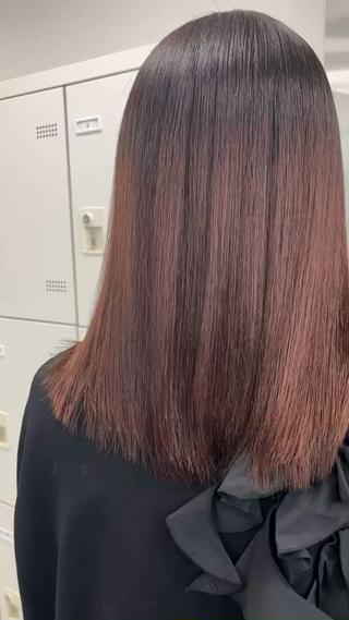 セミロング 艶カラー🪄🪽 haruka🪽のヘアスタイル