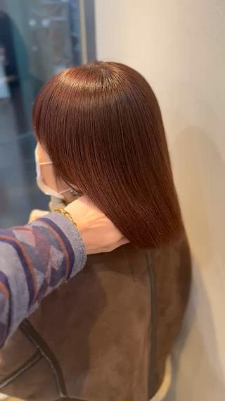 ミディアム カラー satoshi 恵比寿美容師のヘアスタイル