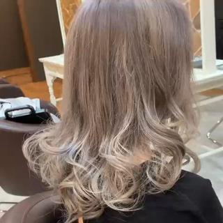 セミロング カラー MAHALO hair ID salon所属・大政源氏🌈✨ Genjiのヘアスタイル