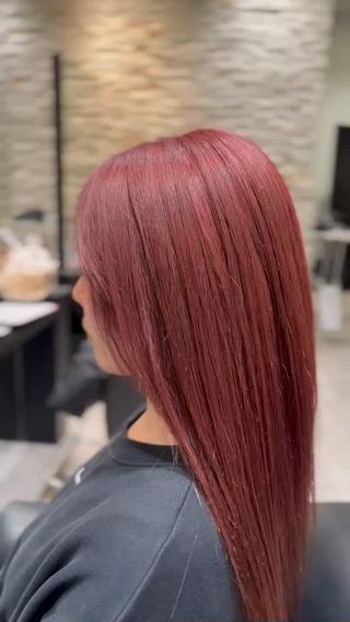 ブリーチベースにレッド 