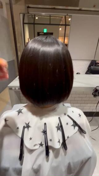 ショート ⬛️⬜️髪質改善⬛️ ⬜️藤川慎太郎のヘアスタイル