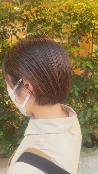ショート ⬛️⬜️髪質改善⬛️ ⬜️藤川慎太郎のヘアスタイル