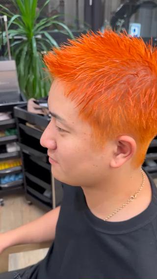 スパイキーショート×ハイトーンカラー×ブリーチカラー 