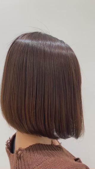 ボブ髪質改善ストレート 