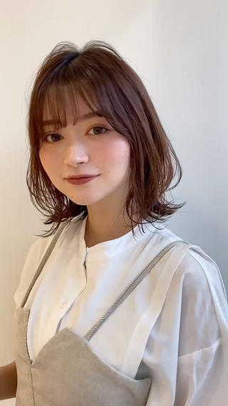 ボブにレイヤーをいれてくびれヘアに♪ 