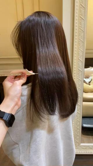 髪質改善とカラーリングが同時にできる！新登場メテオカラーでくすみラベンダーブラウン 