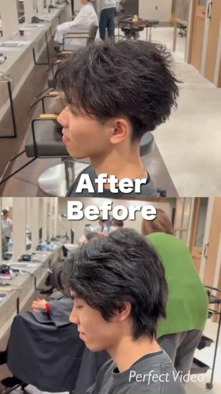 激変 フェザーパーマ