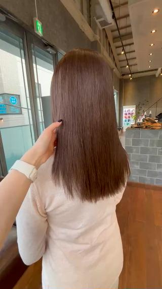 セミロング カラー パーマ ヘアアレンジ 押切 響　のヘアスタイル